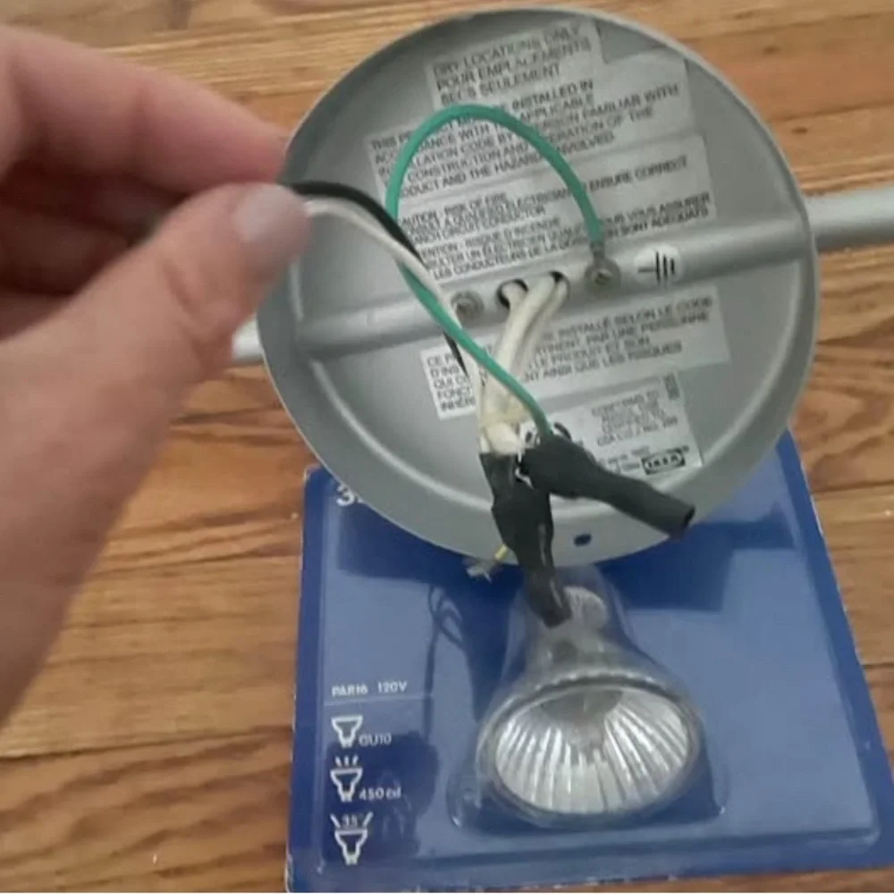 IKEA Modern Silver Lighting Fixture